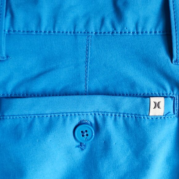 Hurley flat front shorts men's size 32 blue colour - Picture 8 of 12